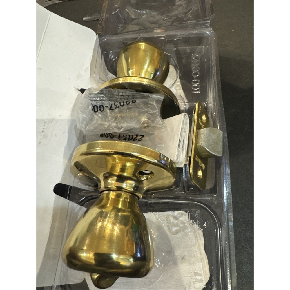 Kwikset Tylo Polished Brass Keyed Entry Door Knob Gold 400T 3 CP K6 V1 94002-828